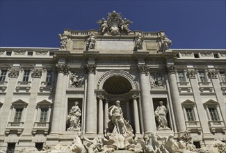 Palazzo Poli, also Palazzo Conti, Trevi Fountain, Fontana di Trevi, Rome, Italy, Europe