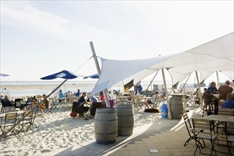 Beach bar, Wyk, Föhr, North Frisian Islands, North Frisia, Schleswig-Holstein, Germany, Europe