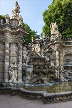 Nymph Fountain in the Zwinger, park, park complex, architecture, attraction, famous, historical,