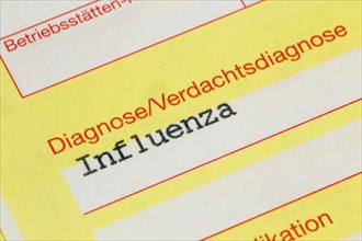 Influenza diagnosis on a doctor's referral