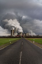 Lignite-fired power plant, RWE Power AG Niederaussem power plant, Bergheim, North Rhine-Westphalia,