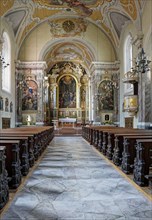 Servite Church of St Joseph in Maria-Theresien-Straße, interior view, Innsbruck, Tyrol, Austria,