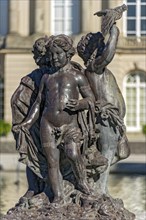 Putti, figures at the edge of the Fama Fountain, Fama Fountain, fountain, fountain, water parterre,