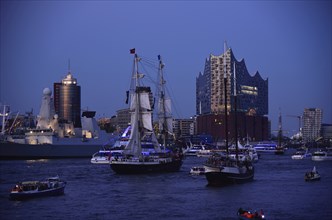 Germany, Hamburg, Elbe Philharmonic Hall, concert hall, harbour birthday, Europe