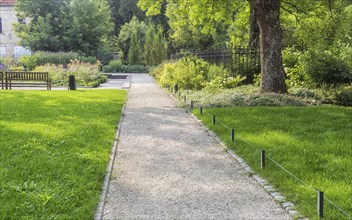 Bernardine Gardens park in the center of Vilnius, Lithuania, Europe