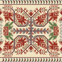 Traditional Bulgarian embroidery vector pattern