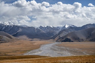 Plateau, Ak Shyrak Mountains, near Kumtor, Kara-Say, Tian Shan, Kyrgyzstan, Asia