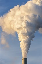 Symbolic image energy transition, fossil fuels, smoking chimney, industrial plant, chimney, flue,