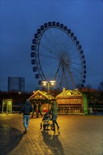 The Christmas market at the Centro shopping centre, set up but closed due to the 2nd lockdown