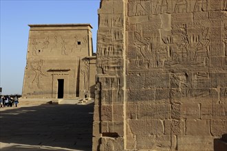 Temple of Isis, Temple of Isis of Philae on the island of Agilkia, part of the temple complex,