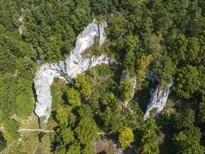 UNESCO World Heritage Caves and Ice Age Art of the Swabian Alb. Ice Age cave Geißenklösterle in the