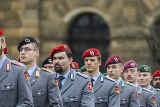 Public roll call of the Army Officers' School on Theatre Square: Bundeswehr honours and bids