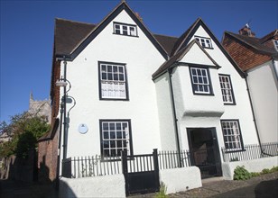 Family childhood home of author William Golding on The Green, Marlborough, Wiltshire, England,