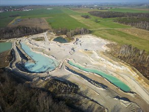 The Blue Hole, a residual hole from the kaolin mining operations of Kaolin- und Tonwerke