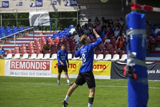 Fistball: TSV Pfungstadt against DSG UKJ Froschberg (IFA 2024 Fistball World Tour Finals Mannheim,