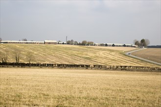 Westdown army military camp barracks, Tilshead, Salisbury Plain, Wiltshire, England, UK