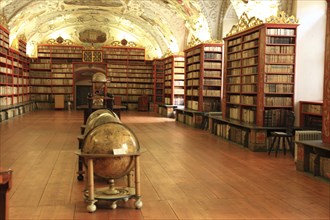 Prague Lesser Town, Monastery Library, Theological Hall in the Strahov Praemonstratensian