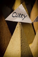 Curry spice at a Moroccan trader, food, kitchen, food, spicy, spicy, bazaar, arab, oriental, souk,