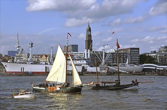 Europe, Germany, Hanseatic City of Hamburg, St. Pauli Landungsbrücken, Tower of the Michel, museum