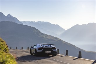 Furka Pass. Early in the morning, when the roads are still clear, the time for speeders and sports