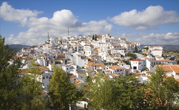 Hilltop Andalusian village of Comares, Malaga province, Spain, Europe