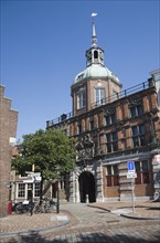 Historic city gatehouse building, the Groothoofdspoort, Dordrecht, Netherlands