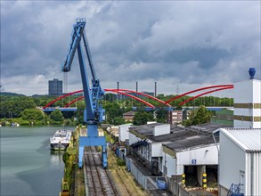 DefaultThe city harbour in the north of Essen, on the Rhine-Herne Canal, North Rhine-Westphalia,