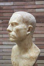 Bust of elderly man, Museo Nacional de Arte Romano, national museum of Roman art, Merida,