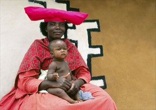 Himba woman, Namibia, Africa, Kaokefeld, Africa