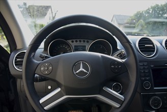 Steering wheel with airbag, dashboard, Hamburg, Hamburg, Federal Republic of Germany