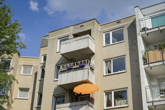 Prefabricated building, social housing, Fregestraße, Friedenau, Schöneberg, Tempelhof-Schöneberg,