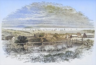 General view of San Francisco, California, in 1849, from American Pictures Drawn With Pen And