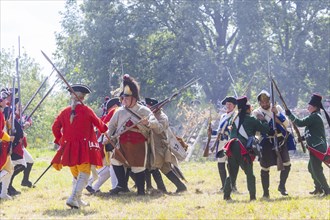 The Great Encampment near Mühlberg, also known as the Lustlager von Zeithain, was a grandiose troop