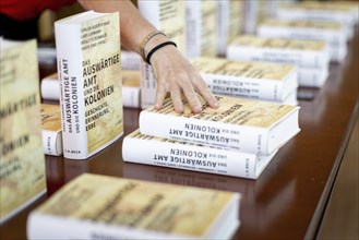 Photographs taken as part of a book presentation on colonial history from the book Das Auswärtige