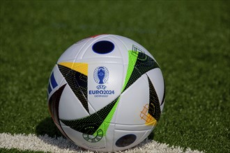 Symbolic image UEFA-EURO 2024: Close-up of the official match ball for the 2024 European Football