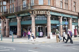 Chalmers Highland Tweed House traditional shop, Oban, Argyll and Bute, Scotland, UK