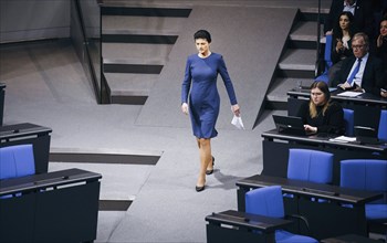 Sahra Wagenknecht, Non-attached Member, recorded during a debate in the German Bundestag on Epl 04,