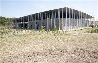 The new visitor centre at Stonehenge, Amesbury, England, UK, completed and opened in December 2013,