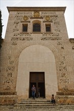 Church of Santa Maria de la Encarnacion, brick church tower, architecture, Mudejar style, tourists