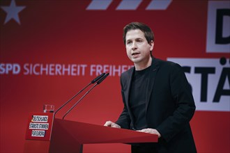 Kevin Kuehnert, Secretary General of the SPD, recorded at the European Delegates' Conference of the