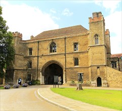 The Porta Gate building, King's College school, Ely, Cambridgeshire, England, UK