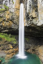 Waterfall on the Klausen Pass, Glarus, Switzerland, Europe