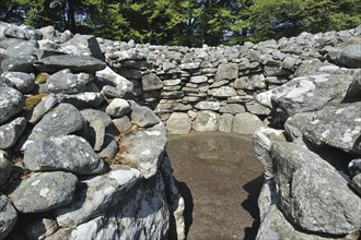 Prehistoric Burial Cairns of Balnuaran of Clava, also called Clava Cairns at the Scottish