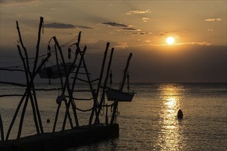 Hanging boats in Savudrija, Istiren, Croatia, Croatia, Europe