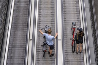 New bicycle car park at Amsterdam Central Station, Stationsplein, space for around 7000 bicycles,