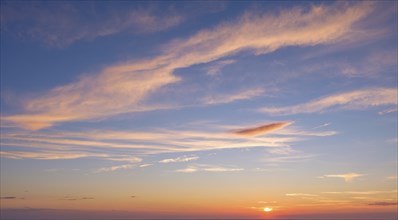 Beautiful dramatic scenic after sunset sky background after sunset