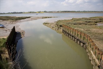 Shottisham Creek joins River Deben, Suffolk, England, United Kingdom, Europe