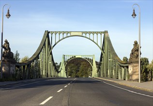 Glienicke Bridge in Potsdam. The Glienicke Bridge today forms the city boundary between Berlin and