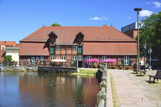 Europe, Germany, Mecklenburg-Western Pomerania, Teterow, old town mill, built around 1800,