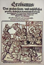 Title of the first edition of Kaspar Scheidts, Deutscher Grobianus, digital reproduction of an